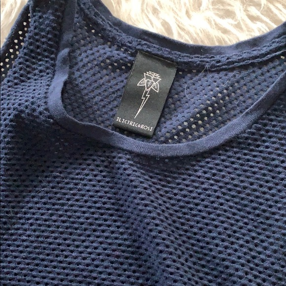 Electric & Rose Canal Mesh Tank in Indigo S - Picture 2 of 5